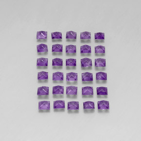  ct natürliche Violett Amethyst-Edelsteine, Quadrat, VS