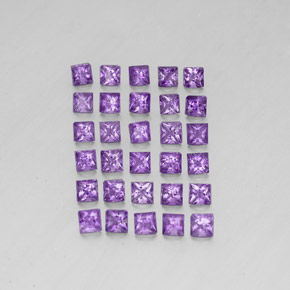 3,64 ct natürliche violetter Amethyst-Edelsteine, Quadrat, VS