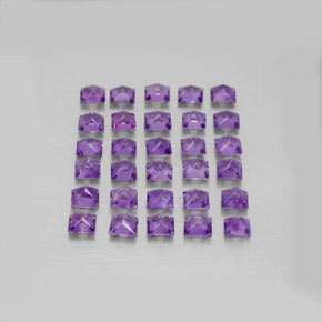  ct natürliche violetter Amethyst-Edelsteine, Quadrat, VS