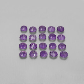  ct natürliche Violet Amethyst-Edelsteine, Rund Schliff, VS