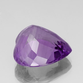 20,85 ctw natürlicher violetter Amethyst, Herzform, VVS-VS