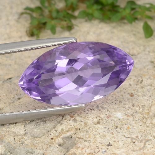 7.27ct Natürlicher Tiefes Irisviolett Amethyst, Marquise, VS