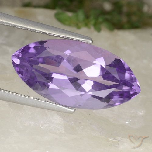 6.53ct Natürlicher Mittelviolett Amethyst, Marquise, VS