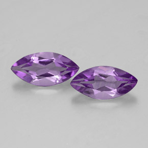  ct natürliche violetter Amethyst-Edelsteine, Marquise, VS