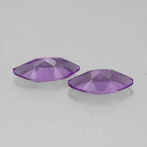  ct natürliche violetter Amethyst-Edelsteine, Marquise, VS