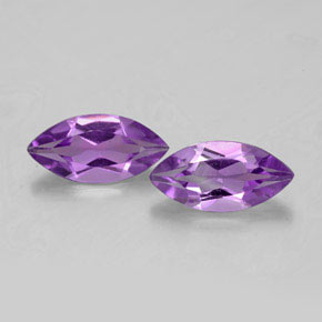  ct natürliche violetter Amethyst-Edelsteine, Marquise, VS