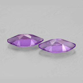  ct natürliche violetter Amethyst-Edelsteine, Marquise, VS