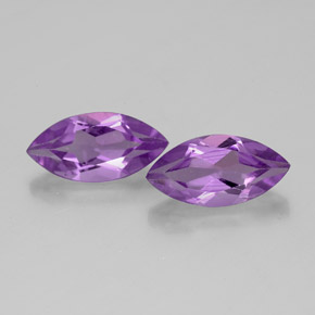  ct natürliche violetter Amethyst-Edelsteine, Marquise, VS