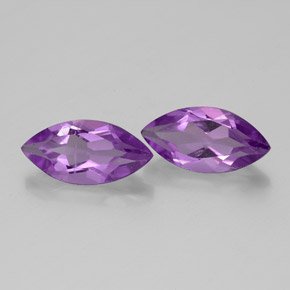  ct natürliche violetter Amethyst-Edelsteine, Marquise, VS