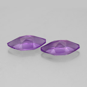  ct natürliche violetter Amethyst-Edelsteine, Marquise, VS