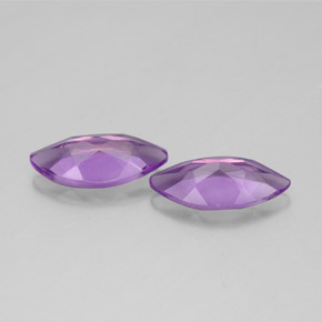  ct natürliche violetter Amethyst-Edelsteine, Marquise, VS
