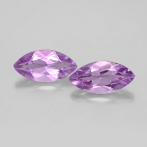  ct natürliche violetter Amethyst-Edelsteine, Marquise, VS