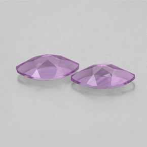  ct natürliche violetter Amethyst-Edelsteine, Marquise, VS