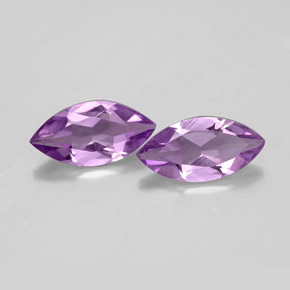  ct natürliche violetter Amethyst-Edelsteine, Marquise, VS
