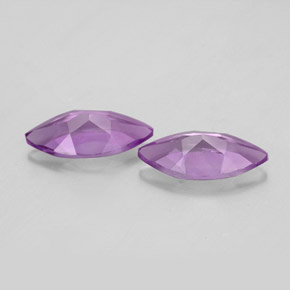  ct natürliche violetter Amethyst-Edelsteine, Marquise, VS