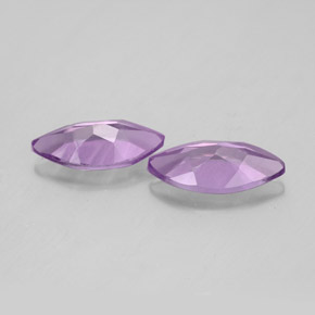  ct natürliche violetter Amethyst-Edelsteine, Marquise, VS