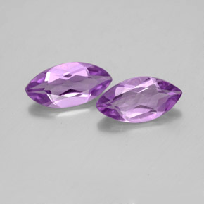  ct natürliche violetter Amethyst-Edelsteine, Marquise, VS