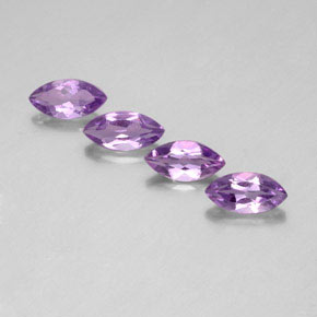 3,83 ct natürliche violetter Amethyst-Edelsteine, Marquise, VS