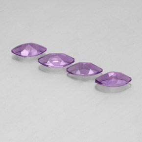 3,83 ct natürliche violetter Amethyst-Edelsteine, Marquise, VS