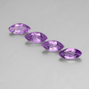  ct natürliche violetter Amethyst-Edelsteine, Marquise, VS