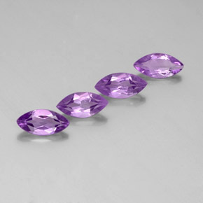  ct natürliche violetter Amethyst-Edelsteine, Marquise, VS