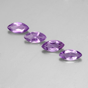 3,68 ct natürliche violetter Amethyst-Edelsteine, Marquise, VS
