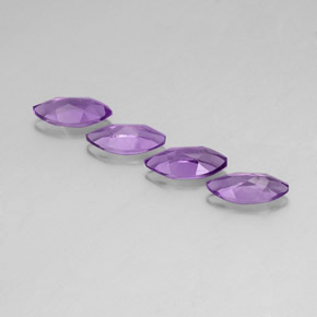 3,68 ct natürliche violetter Amethyst-Edelsteine, Marquise, VS