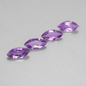  ct natürliche violetter Amethyst-Edelsteine, Marquise, VS