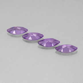  ct natürliche violetter Amethyst-Edelsteine, Marquise, VS