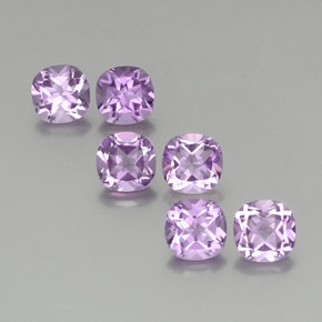 5,51 ct natürliche Helles Magenta Amethyst-Edelsteine, Kissenschliff, VS