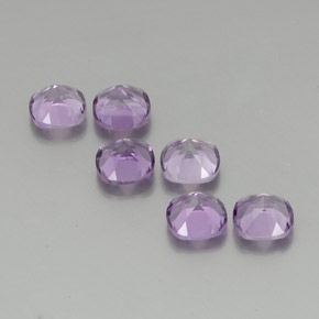5,51 ct natürliche Helles Magenta Amethyst-Edelsteine, Kissenschliff, VS