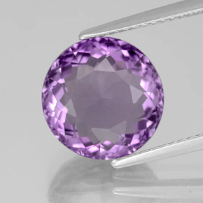 9,17 ctw natürlicher Violet Amethyst, Rund Schliff, VS