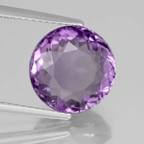 9,17 ctw natürlicher Violet Amethyst, Rund Schliff, VS