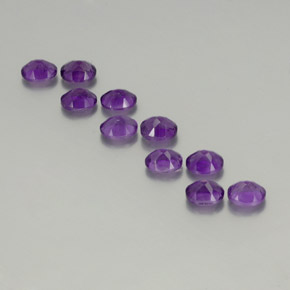 3.52 ct natürliche Intensives Violett Amethyst-Edelsteine, Oval Schliff, VS