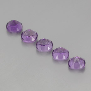  ct natürliche violetter Amethyst-Edelsteine, Kissenschliff, VS