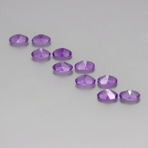 4.08 ct natürliche Lebhaftes rosa Violett Amethyst-Edelsteine, Oval Schliff, VVS-VS