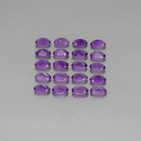 4.65 ct natürliche Lebhaftes Violett Amethyst-Edelsteine, Oval Schliff, VVS-VS