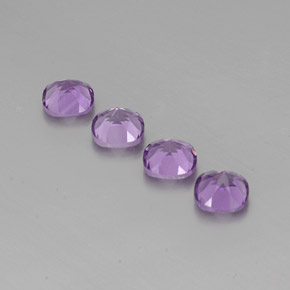  ct natürliche Violet Amethyst-Edelsteine, Kissenschliff, VS