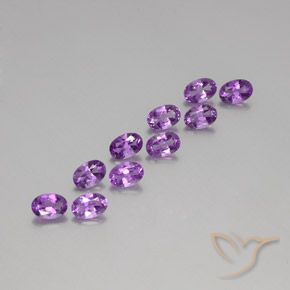 4.07 ct natürliche Rosaig-violett Amethyst-Edelsteine, Oval, VVS-VS