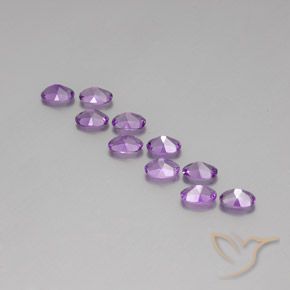 4.07 ct natürliche Rosaig-violett Amethyst-Edelsteine, Oval, VVS-VS