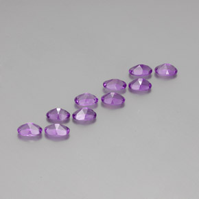 4,06 ct natürliche Tiefviolettes Violett Amethyst-Edelsteine, Oval Schliff, VVS-VS