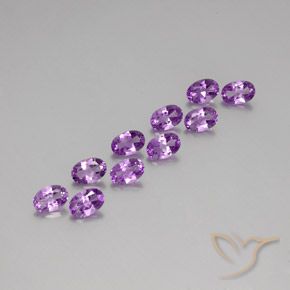 4.00ctw Natürlicher Lilaisch-violett Amethyst, Oval, VS
