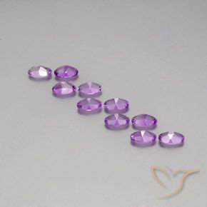 3.77 ct natürliche Tiefviolettes Violett Amethyst-Edelsteine, Oval, VS