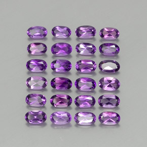  ct natürliche Violet Amethyst-Edelsteine, Oval Schliff, VVS-VS