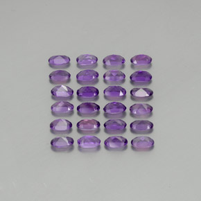  ct natürliche Violet Amethyst-Edelsteine, Oval Schliff, VVS-VS