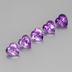 3.60 ct natürliche Mittelviolettes Violett Amethyst-Edelsteine, Herzform, VVS-VS