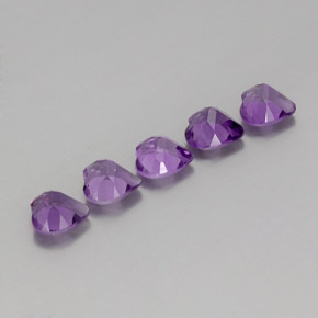 3.60 ct natürliche Mittelviolettes Violett Amethyst-Edelsteine, Herzform, VVS-VS