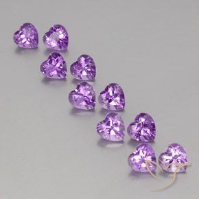 7.36ctw Natürlicher Lilaisch-violett Amethyst, Herz, VVS-VS