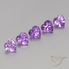 3.44ctw Natürlicher Lilaisch-violett Amethyst, Herz, VS