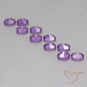 4.00 ct natürliche Mittelviolettes Violett Amethyst-Edelsteine, Oval, VVS-VS